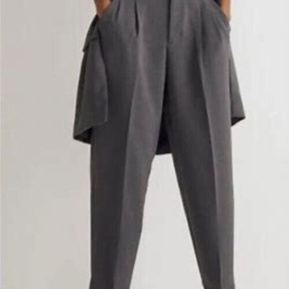 NWT Madewell Women's Pleated Tapered-leg Pants Size 2